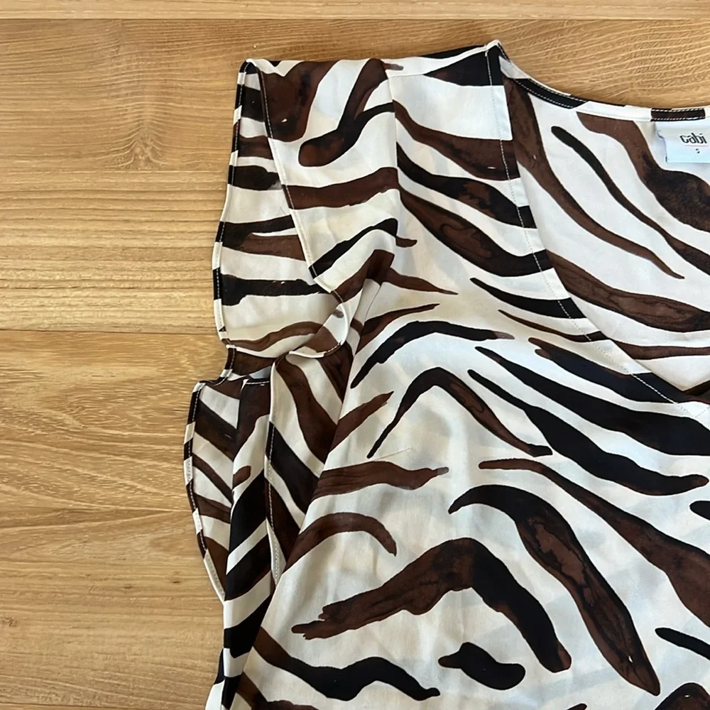 Cabi Animal Print Blouse_6